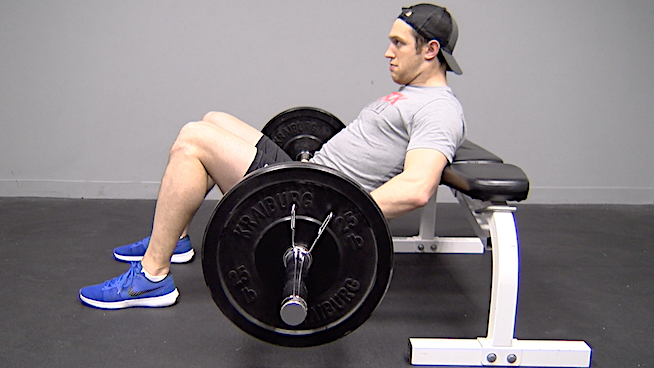 Dumbbell hip hugger with squat 